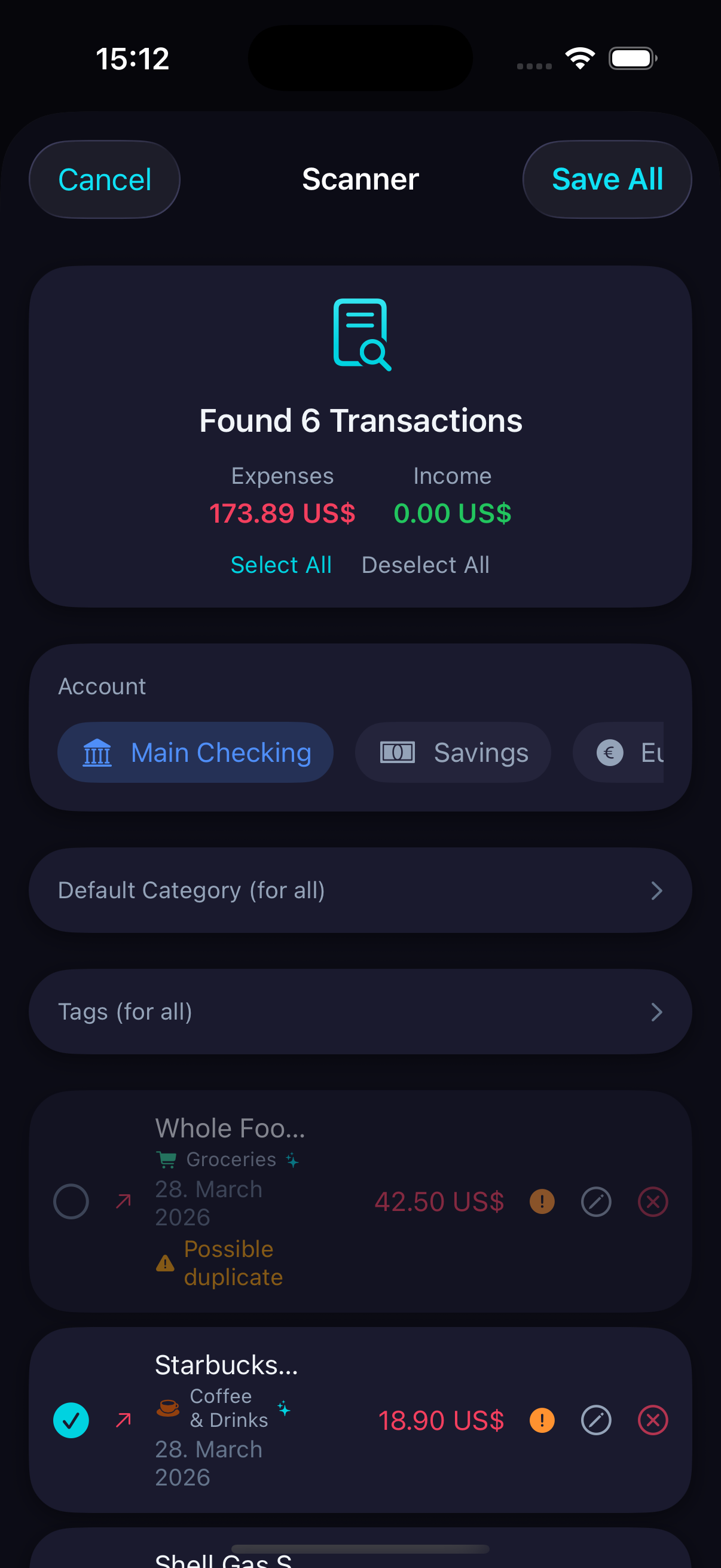 AI-powered spending insights and analysis